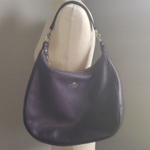 Coach | Purple pebble shoulder purse